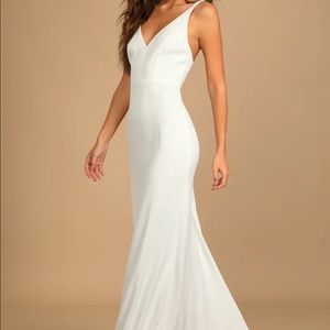 Love & Happiness button back mermaid dress